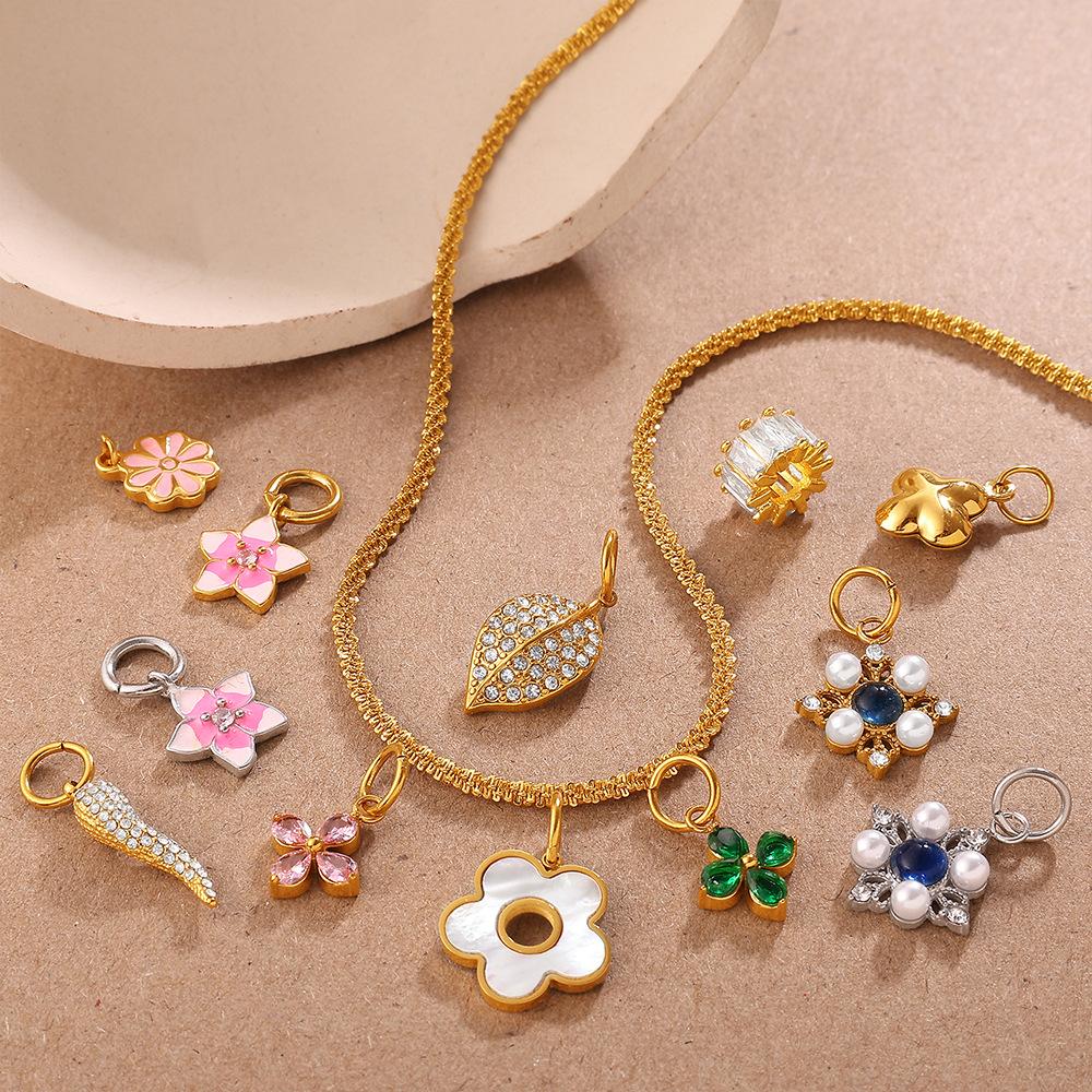 Yori 2Pcs Stylish and Versatile Multi-colored Flower Pendant Handmade DIY Jewelry Accessories Charm Wholesale 2026