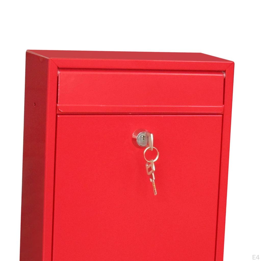 Wall Mounted Mail Box Lockable Keys