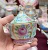 Ceramics Flower Jewelry Storage Box Vase Teapot Flower Basket Jewelry Case Storage Jewelry Organizer Display Home Decor Ornament
