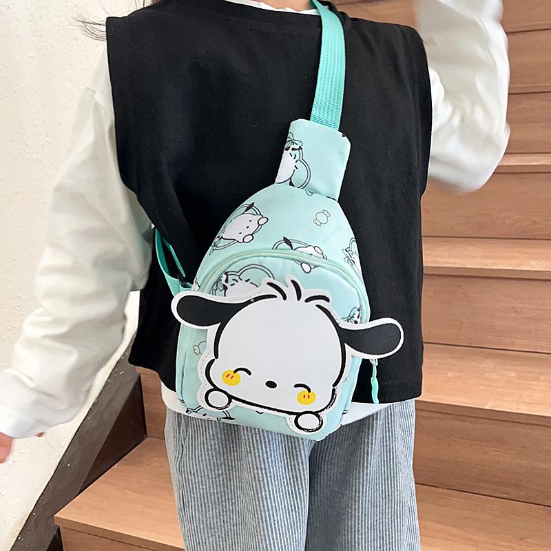 Cute Cartoon Children's Backpack: Trendy Casual Small Bag for Kindergarten Girls - Crossbody or Chest Style