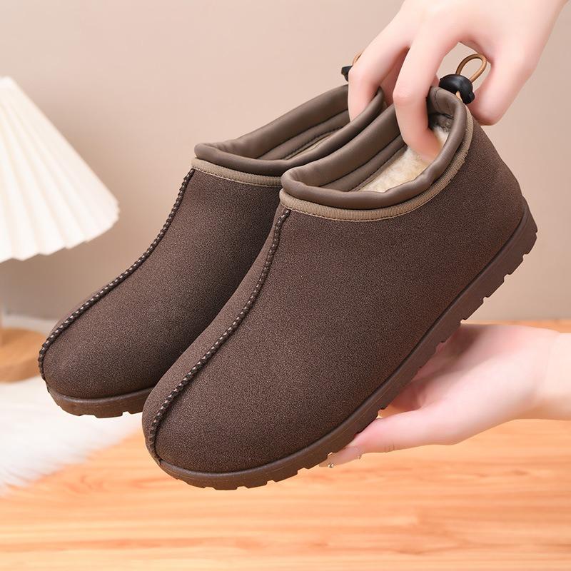 New Thickened and Warm Woolen Cotton Snow Boots and Women's Shoes Thick-soled Ankle Boots