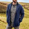 Herbst Winter Herren Cardigan Einfarbige Langarm Slim Fit Strickpullover Mantel Lässige Strickjacke