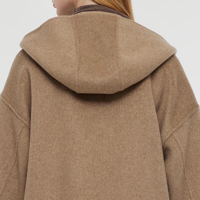 GOELIA Unisex Hooded Double-Faced Cashmere Wool Coat