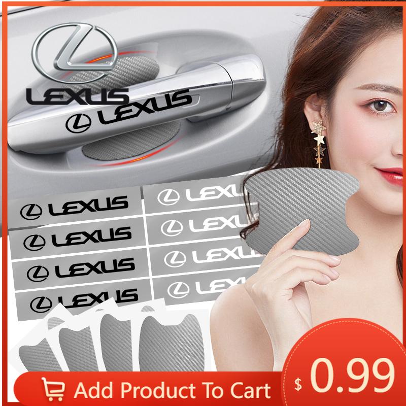 Interior Stickers 8Pcs/Set Car Door Sticker Auto Handle Anti Scratch Protection Film For Lexus RX330 IS250 Ct200h ES300h RX350 I