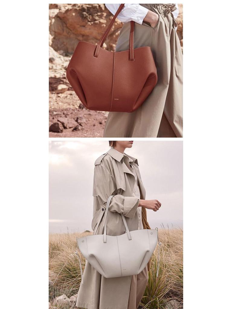 Celebrity Stijl Franse Tote Bag - Italiaans Lychee Koeienhuid, Lichte Luxe, Grote Capaciteit, Reistas