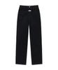 Malittepeulangsowajeobeo W Straight Crop Denim Pants Black