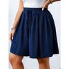 Pantaloncini Casual Estivi da Donna Taglie Forti con Coulisse in Vita Elastica, Pantaloni-Gonna Larghi da Spiaggia