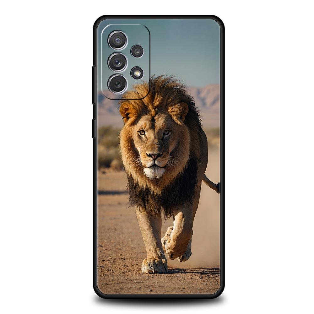 Lion King Animal Phone Case For Samsung Galaxy A17 A07 A55 A35 A25 A15 A05s A33 5G A31 A23 A21s A13 A41 A73 A53 A51 A71 Cover