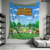 Name Custom Animal Crossing Wall Tapestry Aesthetic Wall Hanging Printed Fabric Blanket Decorative Tapestries for Bedroom Living Room Home Decor