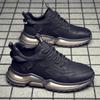 Sapatos masculinos casuais ao ar livre Tênis esportivos Homens 2025 Nova moda Outono Tendência Juventude Sola macia Preto Sapatos masculinos da moda Tamanho 38-44