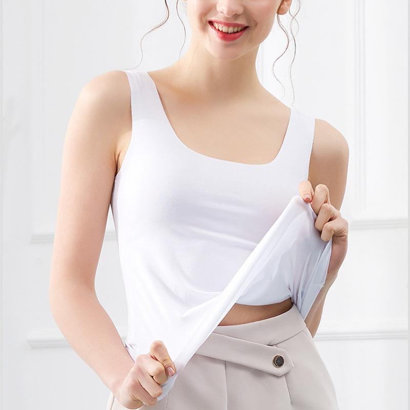 Sommer nahtloser Eis-Seiden-Westen Damen Unterhemd Unterwäsche Studentinnen Koreanische Version von dünnen Trägern