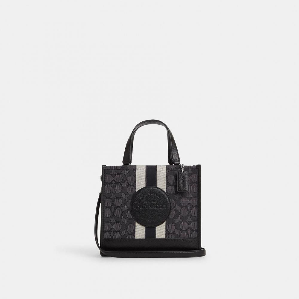 

Сумка-тоут Coach Dempsey 22 из фирменного жаккарда с полоской и нашивкой Coach
