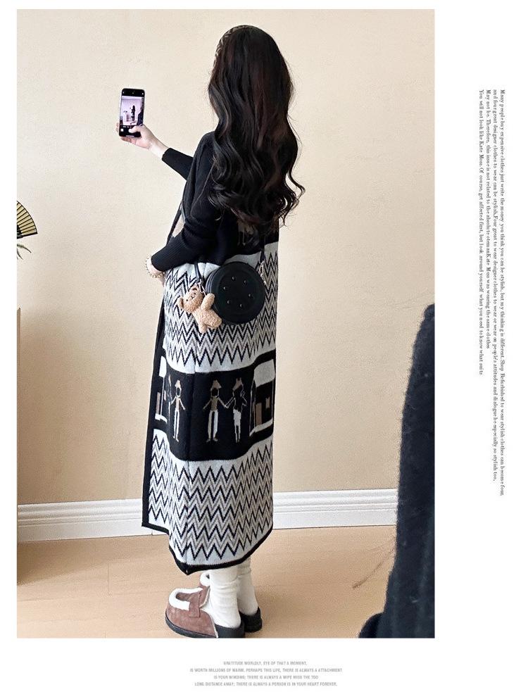 Autumn/Winter 2025 Korean Maternity Knit Dress Set