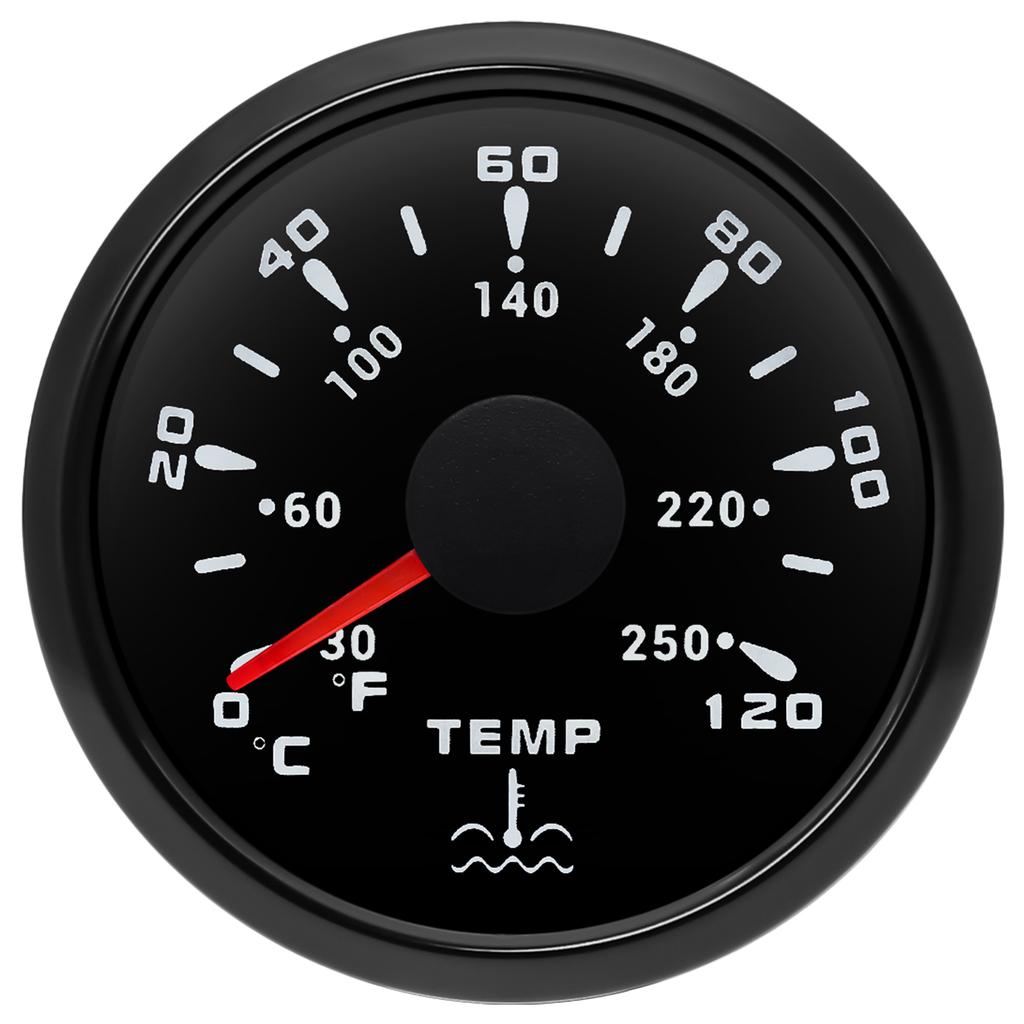 7 Colors Backlight 52MM Water Temperature Gauge Fuel/Water Level Gauge Oil Press Gauge Volt Meter For Marine Boat Car Truck