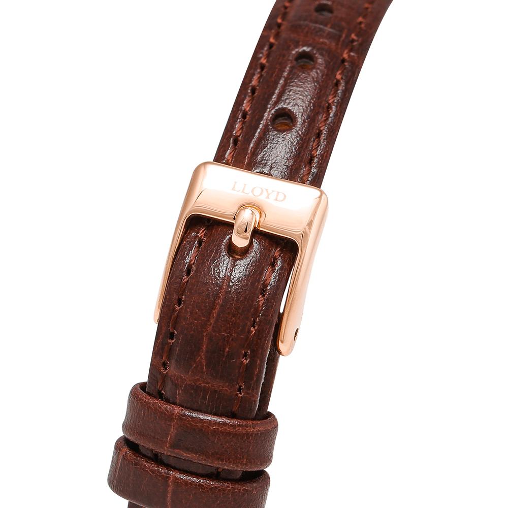 【LLOYD】Awesome Square Signature Cutting Mirror Watch Buy LLOYD Awesome Square Classic Signature Brown Gold