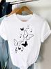 2025 New Watercolor Lovely Flamingo Women Short Sleeve Fashion Summer Top Casual Trend Tshirt Travel Graphic T-Shirt Lady Tee
