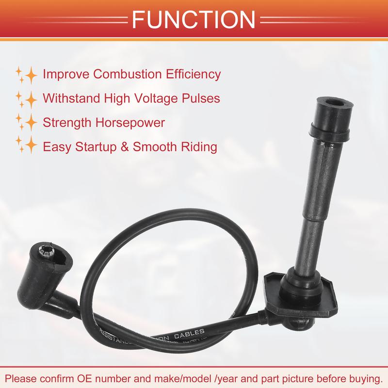 UXCELL 4pcs Spark Plug Wire Ignition Coil Cable No.FP1318140B for Mazda 626 IV 92-97