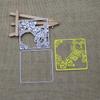 New Cutting Dies Butterfly Flower Square Frame Scrapbooking Metal Die Cuts For Paper Crafting