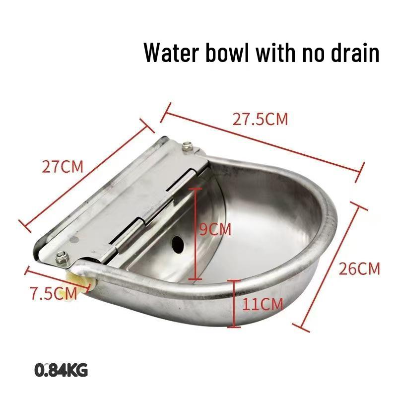 Stainless Steel Automatic Drinking Bowl with Float for Cattle, Sheep, Horses, and Donkeys