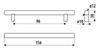 Railing RE29, Stainless Steel, 96mm