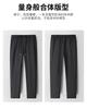 Summer new high elasticity hanging down men's elastic waisted casual pants for comfortable sitting without pressure