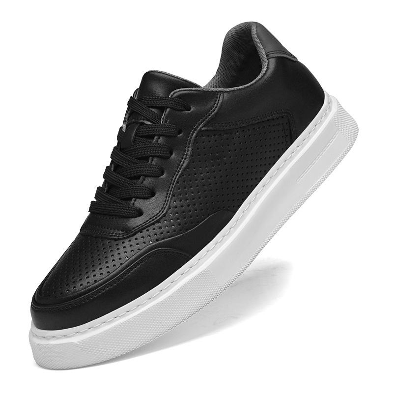 Fashion blue and white shoes trend platform sports casual shoes men's summer hollow breathable men's board shoes