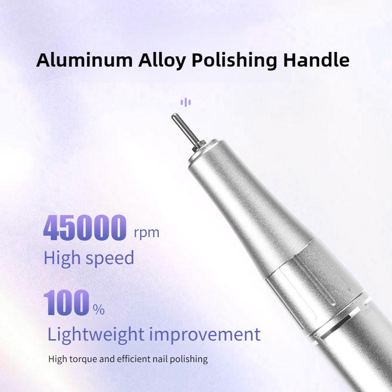 45000 RPM Digital Display Nail Clipper Beauty Salon Professional Nail Grinding Machine Portable Nail Polisher