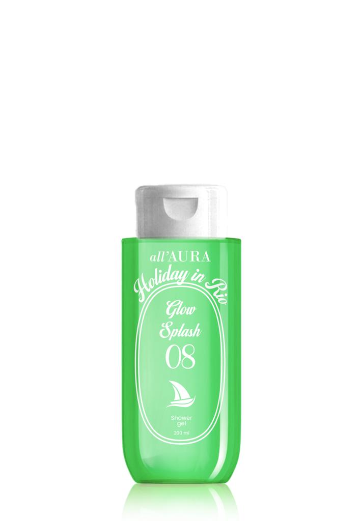 Holiday In Rio Glow Splash Shower Gel 200ml Fruity Scent Moisturizing Body Gel