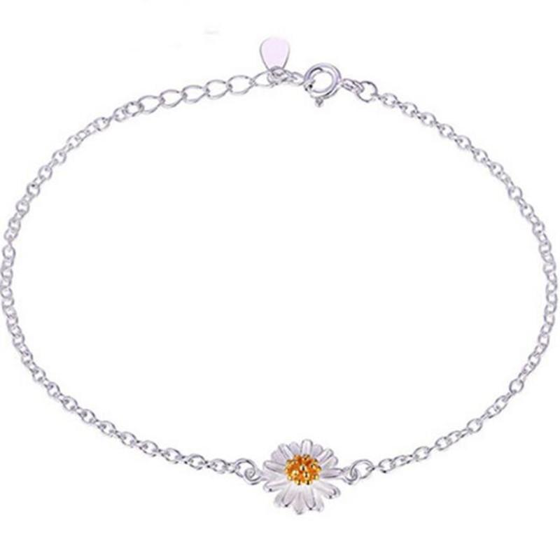 Korean Daisy & Sunflower Charm Bracelet