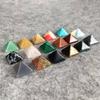Crystal Healing Chakra Pyramid Stone Set Featuring Unique Natural Quartz Crystals For Spiritual Growth
