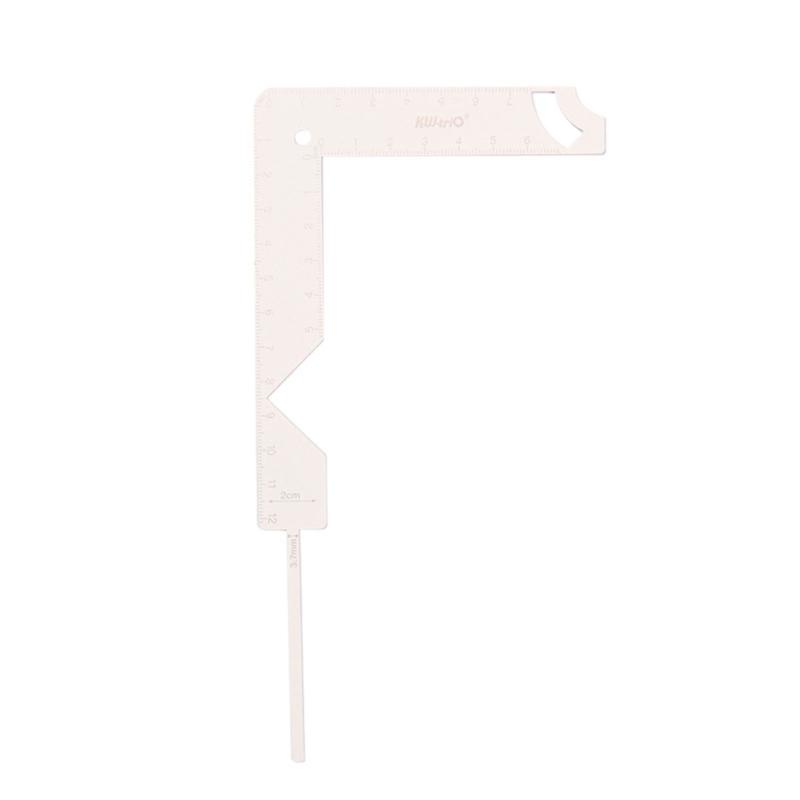Инструмент для обложки переплета Линейка для изготовления обложки книги Направляющая для обложки книги из нержавеющей стали 1