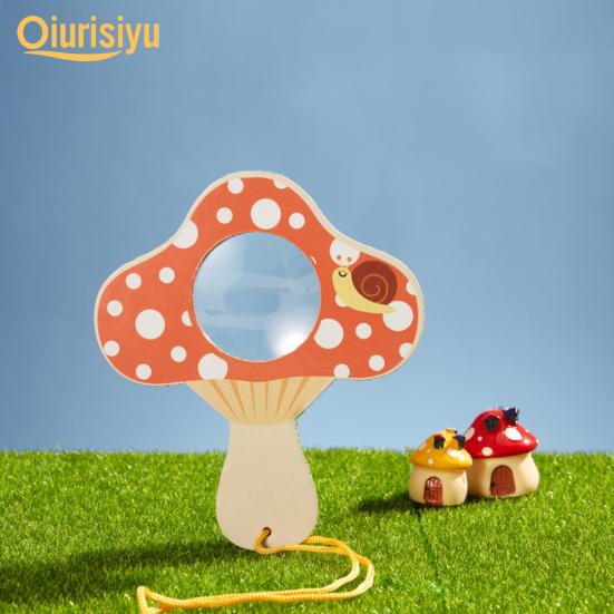 1 Set Practical Easy to Install Cooperation Lightweight Frog Shape Magnifier Educational Toy Kid Supply Kids Magnifier