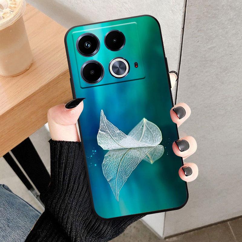 For Infinix Note 40 4G Phone Case X6853 Black TPU Back Cover For Infinix Note 40 Cases Soft Silicone Shell Note40 Funda Bumper