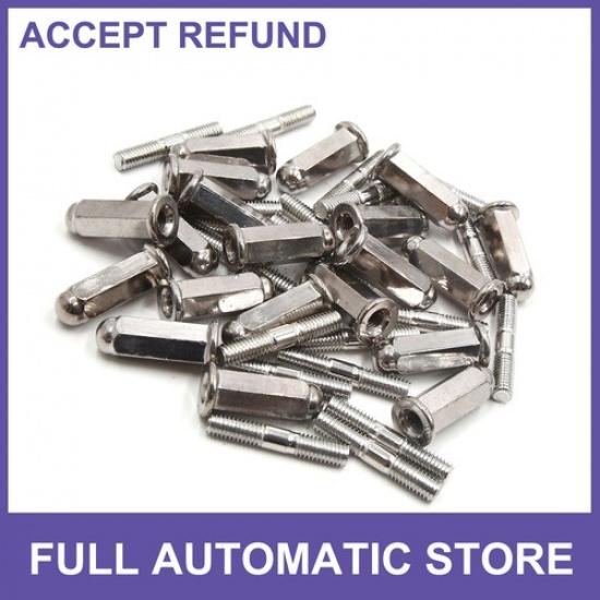 20pcs 6mm Thread Dia Motorcycle Exhaust Pipe Muffler Screw Bolt Nuts for GY6 125