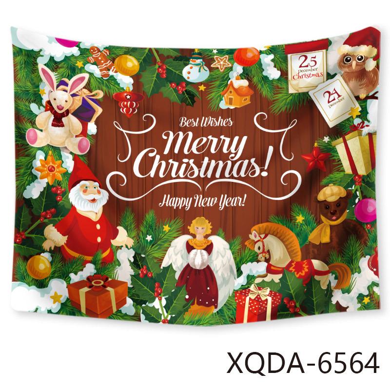 Christmas Tree Tapestry Santa Claus Hanging Cloth Background Cloth Christmas Tree