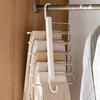 Folding Trouser Rack Stainless Large Capacity Seamless Anti-slip Great Load Bearing Closet Organizer Jeans Skirts Scarf Pants Vertical Storage Hanger
