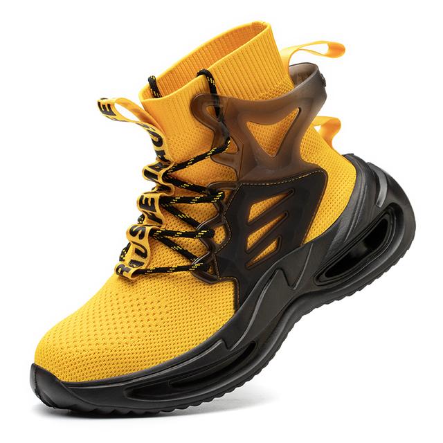 Taglia Europea Plus 50 Ultimo Design Stivali di Sicurezza da Lavoro Uomo Antisfondamento Puntale in Acciaio Costruzione Indistruttibile Scarpe per l'Industria