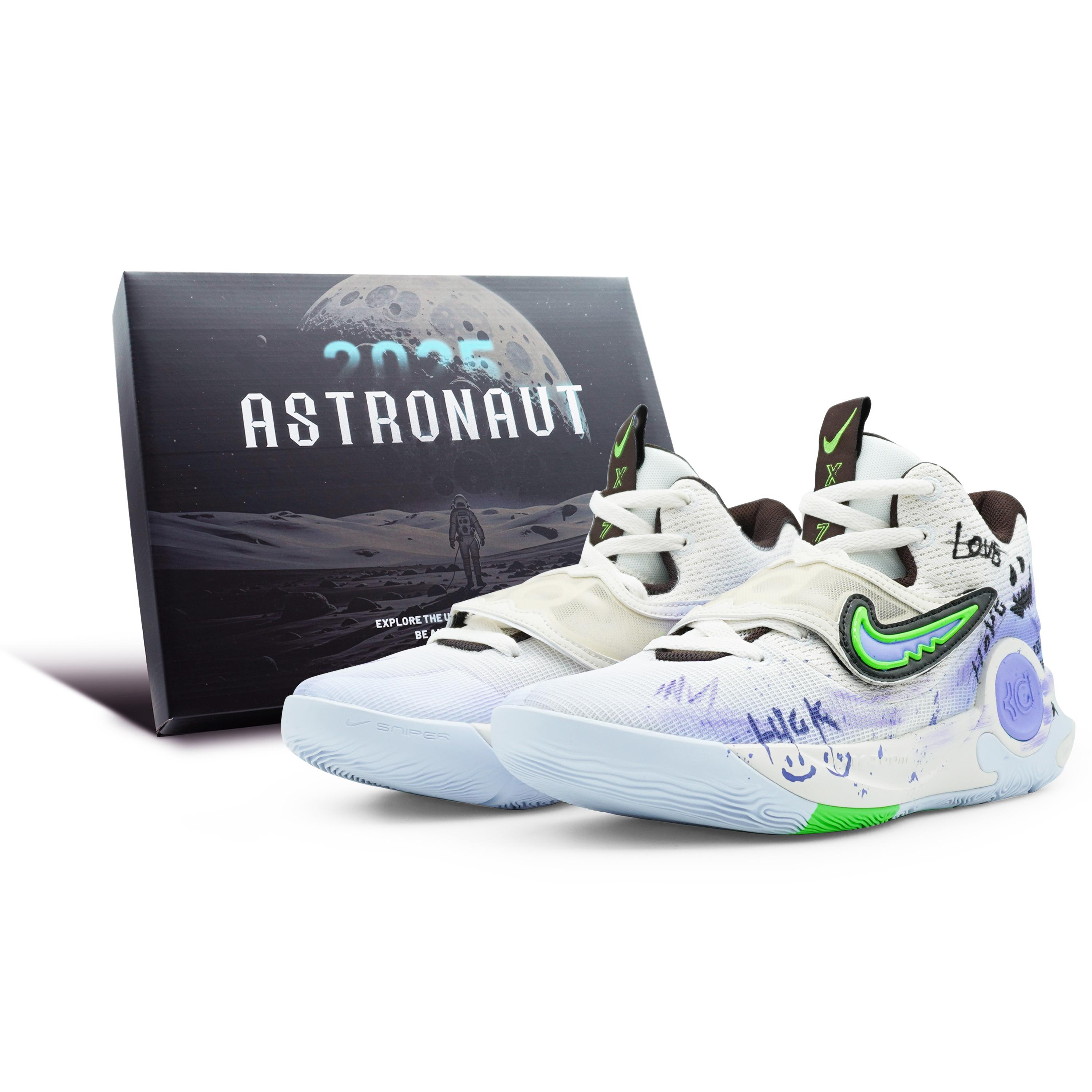 

Nike KD Trey 5 X Cushioning Moisture Wicking Low top Basketball Shoes Men s White Purple Green DJ7554-014(Team256-SBOX) 44.5