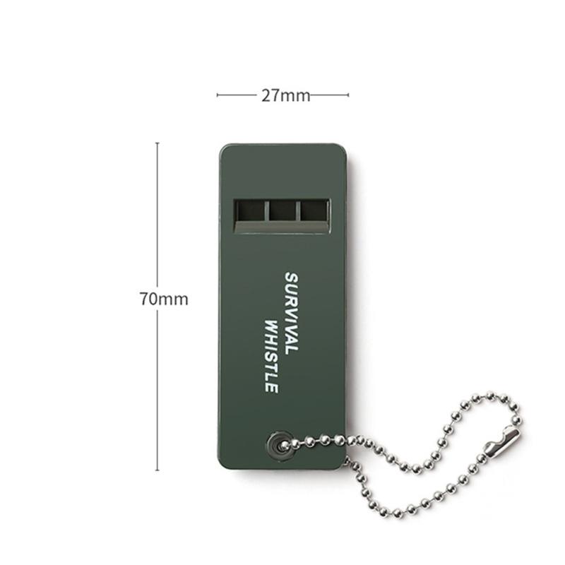 Portable Outdoor Survival Whistle Multiple Audio Whistle With Hanging Chain Emergency Camping Hiking