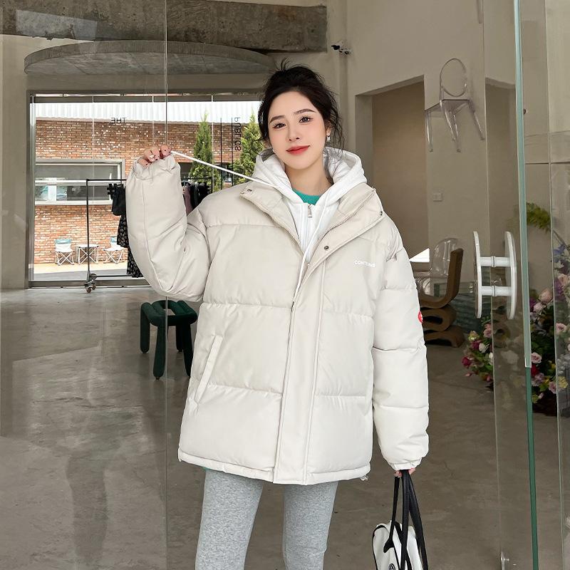 Winter Women's Fake Two-piece Cotton Clothes, Hooded Thickened Cotton-padded Clothes, Trendy Coats, Available from Stalls
