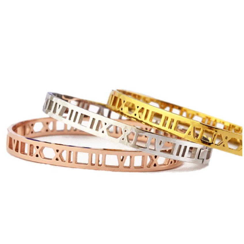 Minimalist Roman Numerals Bracelet For Women And Men Fashion Jewelry