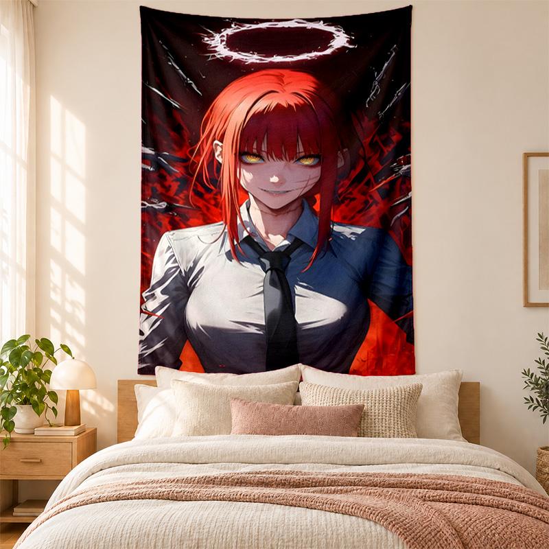 Arazzo Chainsaw Man alta qualità per decorare le pareti del soggiorno, della camera da letto, del dormitorio, ideale come decorazione murale per la camera da letto o come regalo di festa