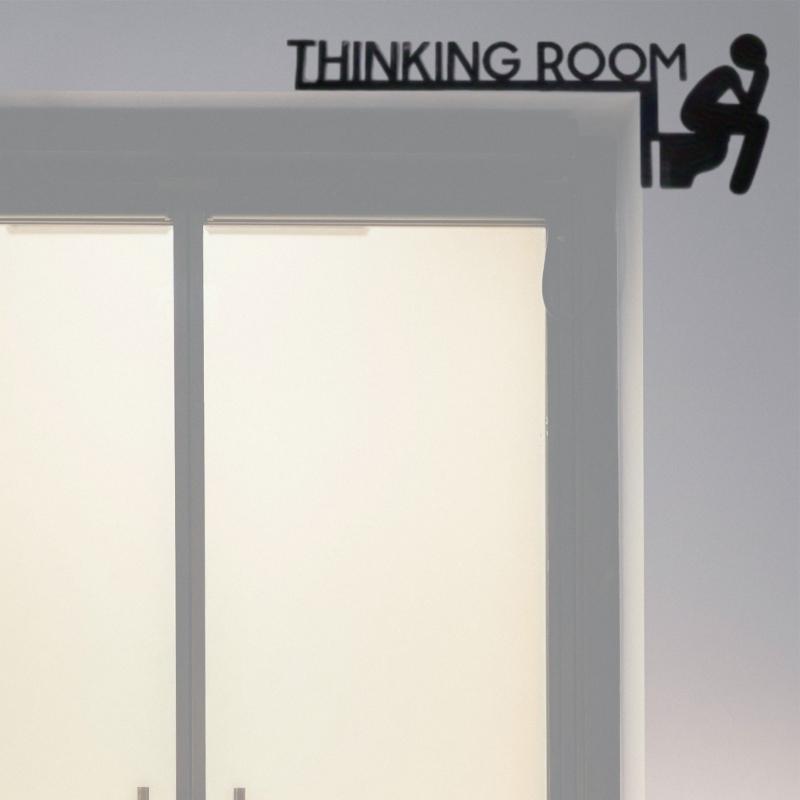 Propracovaná kovová nástěnná socha THINKING ROOM pro dekoraci stěny v jakékoli místnosti nebo zahradě