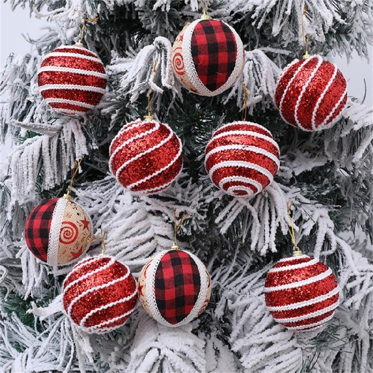 Julkulor Ornament Juldekorationer Dekorativ Kula Hängande Dekorationer För Hemfest