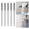 5pcs SDS-plus Impact Drill Bit 2 Flute Masonry Drill Bit Durable Rotary Hammer Drill Bit  For Brick