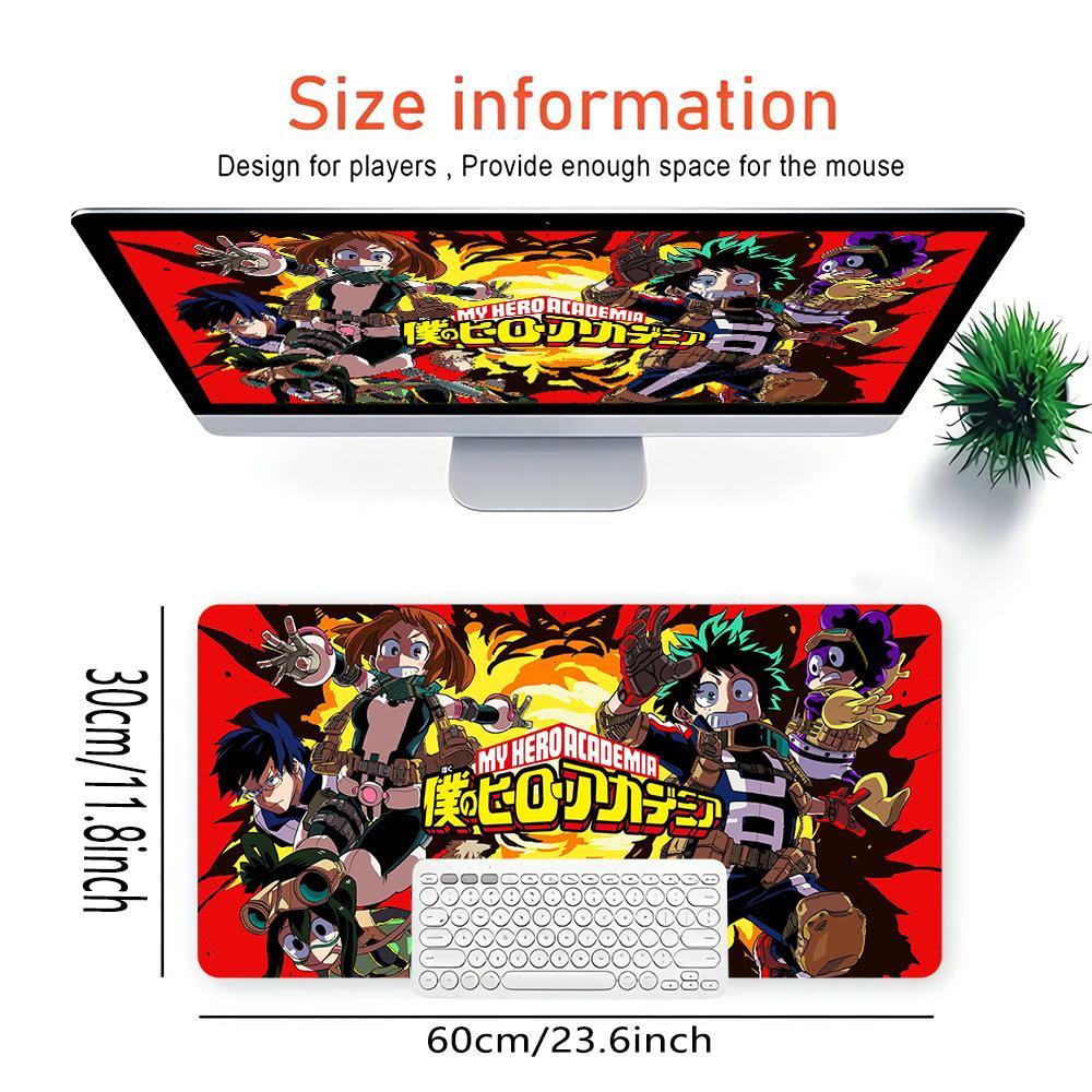 Heroic Adventures Unleashed Large Gaming Mouse Pad Nonslip Rubber Base Waterproof Desk Mat For Office Pc Laptop