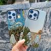 Case For iPhone 13 Mini 12 Pro Max 15 14 11 16 Pro Max Plus Aesthetic Cute Ghost Art Shockproof Matte Laser Back Covers