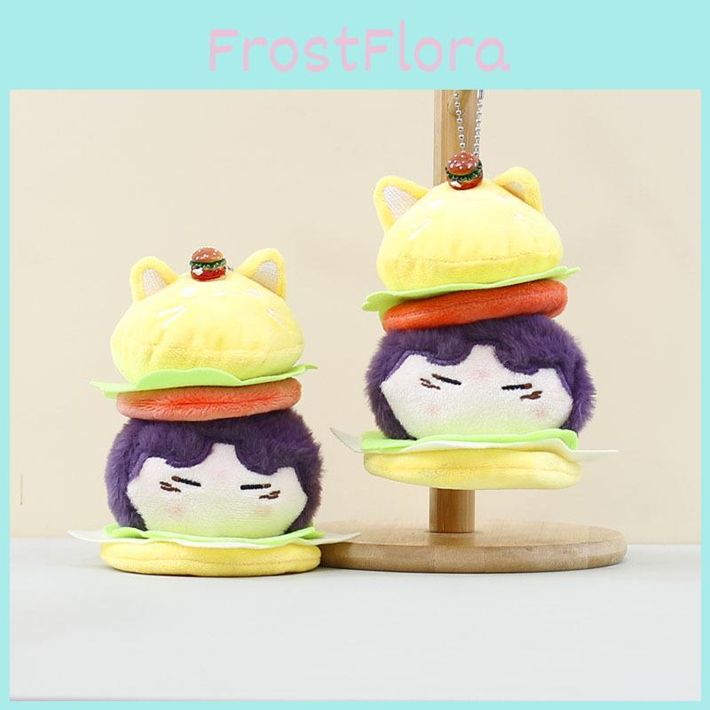 Adorable Creative Hamburger Plush Keychain Cute Cartoon Doll Bag Charm 15cm Soft Toy
