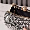 Women's Top Handle Handbags,Pearls Evening Clutches Purse with Chain Shoulder Bag for Party Prom Wedding Cocktail Club