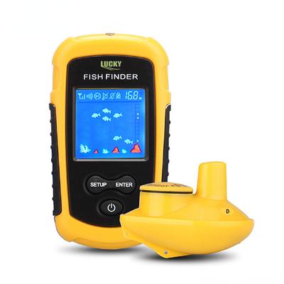 Tragbares Echolot, Sonar, Tiefe, Ozean, Fluss, kabelloser Fischfinder mit Farbbildschirm